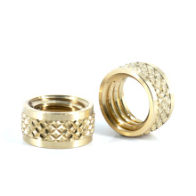 High Precision Custom Threaded Knurled Brass Insert Nut For Plastic